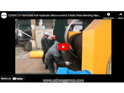 EZXW11S-160×3500 Full Hydraulic Micro-control 3 Rolls Plate Bending Machine - 翻译中...
