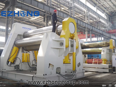 Máy cán 4 cuộn ezhong 120x4000