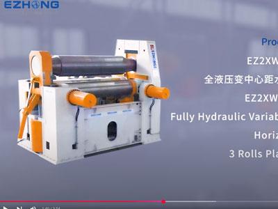 Máy cán 3 cuộn thủy lực hoàn toàn EZ2XW11SY-120X3200mm